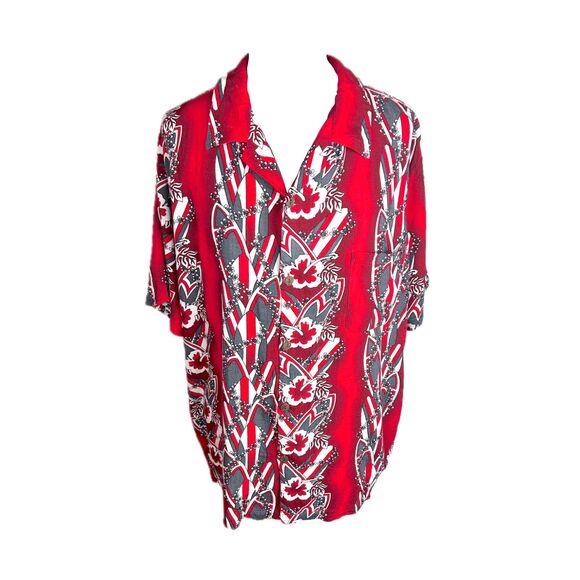 Hawaiian Style Button Down Shirt - Picture 1 of 6